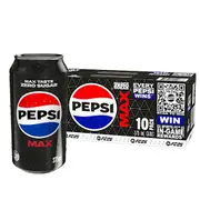 Pepsi Max Cola Cans 375ml x 10
