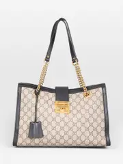 Monogram Padlock Tote Bag