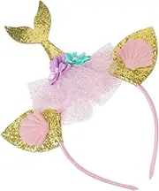 [Healeved] Mermaid Tail Headband for Girls Mermaid Party Headband Little Girl Hair Accessories Comfortable and Stylish