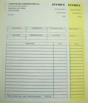 Forms Business 2-Part Carbonless 500 sets 8.5x11 Custom receipt proposal NCR