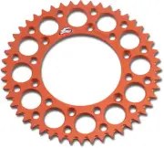 Renthal Ultralight Rear Sprocket 48T Orange 224U-520-48GPOR Aluminum Grooved