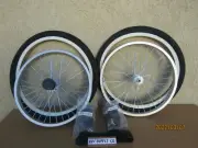 NEW 20'' BICYCLE ALUMINUM WHEEL SET , TIRES & TUBES BMX , GT, DINO, MONGOOSE