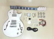 Electric Guitar DIY Kit,Semi-Hollow Body,No-Soldering bolt neck with tuner etc