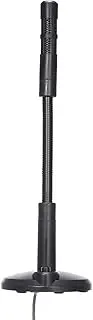 zolyet USB Desktop Microphone Plug &Play Omnidirectional PC Laptop Computer Mic for Computer Gaming Chatting Singing Meeting Black