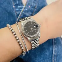 在飛比找蝦皮購物優惠-ROLEX 勞力士女腕錶 極新原裝 黑面 經典蠔式系列 自動