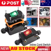 Waterproof Inline Cord Switch DC12V-24V 2Position 4Pin DPST On Off Toggle Switch