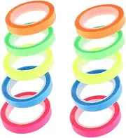 jojofuny 10 Rolls Transparent Highlight Tapes Reading Tabs for School and Office Easy to Use Sentence Markers for Annotation and Note Indexing