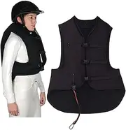 Light Weight Airbag Vest High Visibility Equestrian Airbag Vest Does Not Come With CO2 Cartridge,Black-M