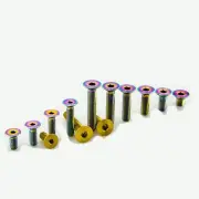 2pcs M6 * 25 / 30 / 35 / 40 / 55mm Titanium Countersunk Bolts Screws for Bicycle