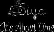 Rhinestone Bling Sparkle Iron On Transfer DIY Sparkling Diva Its About Time
