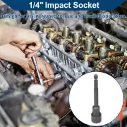 Universal Impact Socket 14mm 6 Point CR-MO Titanium Tone 1 Pcs