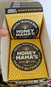 Honey Mama's Cocoa Truffle Bar, PEANUT BUTTER CUP Limited Edition 2.5 Oz ONE bar