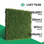 Interlocking Floor Tile - Indoor & Outdoor Tile - Artificial Grass - Natural