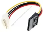 Lot10 6" 4pin Male Molex~SATA Female, Drive Power Adapter Cable/Cord/Wire$SHdisc