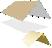 Hammock Rain Fly Tent Tarp | UV Protection Mösquito Net | 210T Polyester Waterproof Camping Shelter | Portable Large Camping Tarp for Hiking, Backpacking and Outdoor Adventure