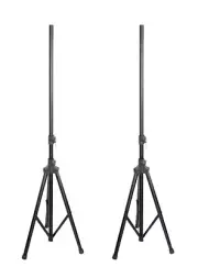 2x Pyle PSTND25 6 Feet. TriPod Stand For 2 DJ Pro Audio Speaker Black Color