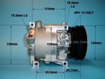 AutoAir Aircon Compressor 14-1175 For Fiat Brava 1.2 Lifetime Warranty