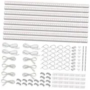 T5 Grow Lights for Indoor Plants, Full Spectrum Grow Light, 2ft-pinkish White