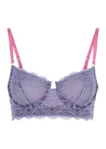 Dora Larsen Savannah Lace and Tulle Underwired bra - Purple 34C