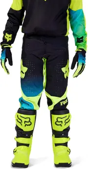 FOX 360 Streak Youth Motocross Pants, black-blue-yellow, Size 26 Black Blue Yellow