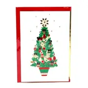 NEW Hallmark Signature 3D Design Papercraft Christmas Tree Card