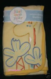 Carters Joy Jungle Giraffe Micro-Fleece Blanket NWT