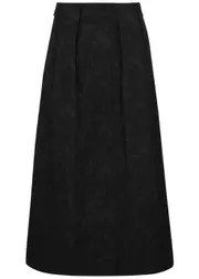 Foemina Jean Floral-jacquard Maxi Skirt - Black - 12 (UK12 / M) 12 (UK12 / M)