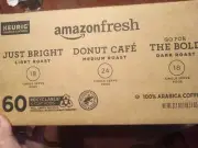 Amazon Fresh 60 K cup Pods Variety Box Bbd 4/25