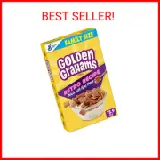 Golden Grahams Breakfast Cereal, Graham Cracker Taste, Whole Grain, Family Size,