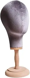 kokiya Hat Display Stand Mannequin Head Model Head Circumference 54cm Cap Storage Rack Versatile Use for Home Hairdresser Training, gray