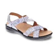 Revere Zanzibar Adjustable Sandal - Teal Snake