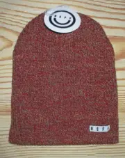 MENS NEFF MARBLE RED BEANIE HAT ONE SIZE