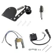Black Chain Tensioner CDI Ignition Coil Spark Plug For 66cc 80cc Motorized Bike