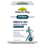 Natures Way Lifespan Mens 45+ Multivitamin 60 Tablets