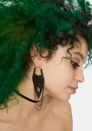 What Lies Beyond Chain Planchette Earrings