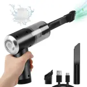Mini Portable Vacuum Cleaner, Keyboard Wireless Handheld Vacuum with Brush Motor