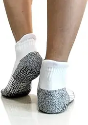 [Balanced Studio] | Non-slip Pilates Ankle Grip Socks Yoga Socks for Men with Grip (Soccer, Rugby, Gym, Fitness)