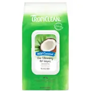 TropiClean Mild Coconut Ear Cleaning Pet Wipes