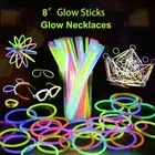 Party Supplies Light up Party Favors 8 Colors Glow in The Dark Glow Sticks