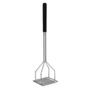 Thunder Group 18" Chrome Plated Sqaure Potato Masher w/ Soft Grip Handle