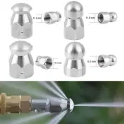 1/4 3/8 Male Pressure Washer Drain Sewer Cleaning Pipe Jetter Rotating-Nozzle
