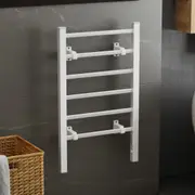 Advwin Electric Heated Towel Rail Wall Mounted Bathroom Towel Warmer Rack Ladder Dryer Rack White