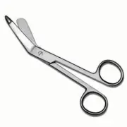 5 1/2" Bandage Scissors Stainless Steel Angled Tip Blunt Tip Livestock