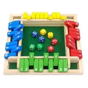 Shut The Box Dice Game 1 4 Players 10 Numbers Wooden Dice Game Traditional Bar