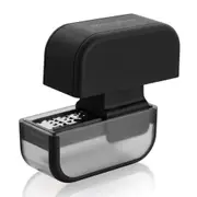 Microplane 9cm Manual Plastic Garlic Mincer/Grater Stainless Steel Crusher Black