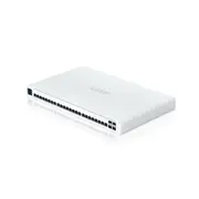 Ubiquiti UISP Switch Professional, 24 GbE RJ45 ports, 16 with 27V Passive PoE Output, 4 10G SFP+ ports, Color Touchscreen, Incl 2Yr Warr