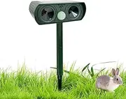 Solar Ultrasonic Animal Repeller,Solar Ultrasonic Repeller with Motion Detection | Motion Sensor Control Cat Animal Device for Garden Patio Farm Yard Protection