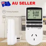 240V Timer Power Socket LCD Timer Switch Digital Programmable Electric AU Plug