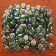 App 500 grams of green coloured glass pebbles- Suit aquariums.