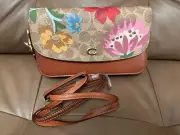 NWT Coach Hayden Crossbody Signature Coated Canvas Floral Bouquet Print C7871